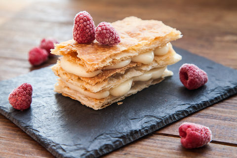 Raspberry millefeuille